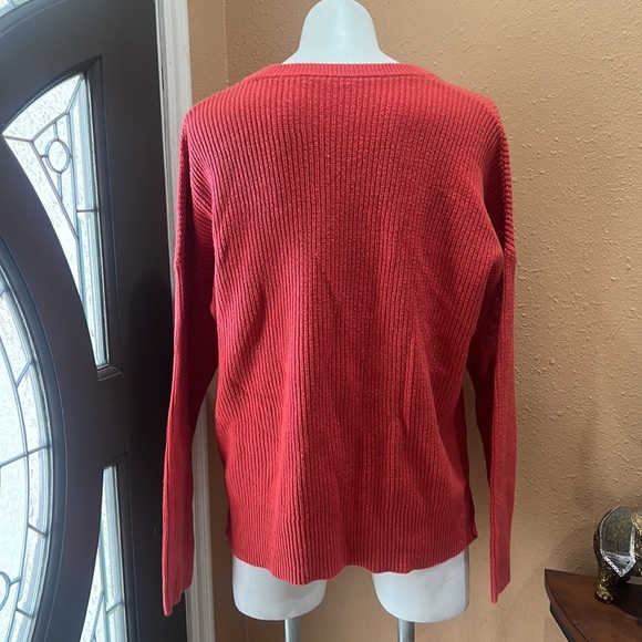 Madewell Thompson Pocket Pullover orange Sweater - Picture 6 of 7